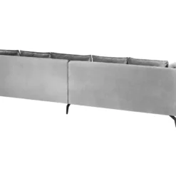 Canapé En Velours Gris Clair AURE -Promos Chesteris Boutique canape 18857963