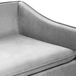 Canapé En Velours Gris Clair AURE -Promos Chesteris Boutique canape 18857969