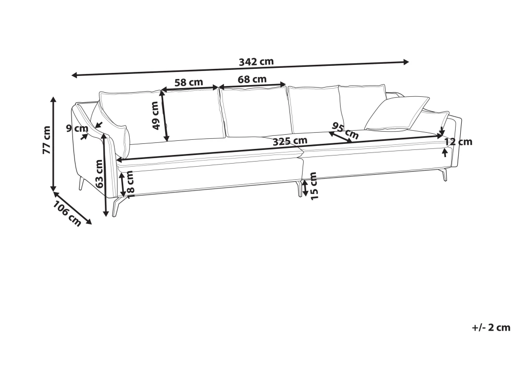 Canapé En Velours Rose Fuchsia AURE 3 Canapé En Velours Rose Fuchsia AURE – Image 3