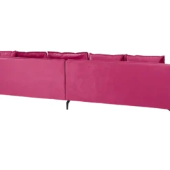 Canapé En Velours Rose Fuchsia AURE 16 Canapé En Velours Rose Fuchsia AURE -Promos Chesteris Boutique canape 18858057