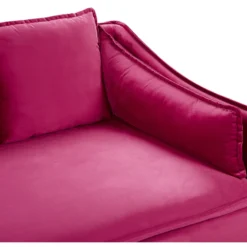Canapé En Velours Rose Fuchsia AURE 18 Canapé En Velours Rose Fuchsia AURE -Promos Chesteris Boutique canape 18858061