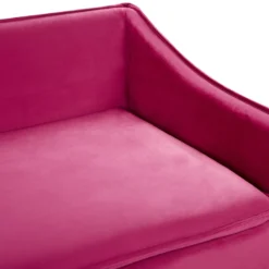 Canapé En Velours Rose Fuchsia AURE 19 Canapé En Velours Rose Fuchsia AURE -Promos Chesteris Boutique canape 18858063