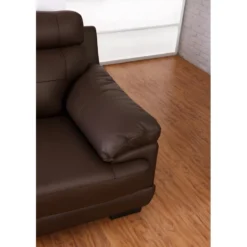 Canapé 3 Places En Cuir De Buffle MANUELLA - Blanc Ivoire -Promos Chesteris Boutique canape 18920 3