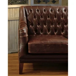 Canapé 3 Places En Cuir COLBERT - Marron 27 Canapé 3 Places En Cuir COLBERT - Marron -Promos Chesteris Boutique canape 190117