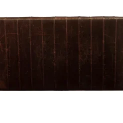 Canapé 2 Places En Cuir COLBERT - Marron -Promos Chesteris Boutique canape 190121