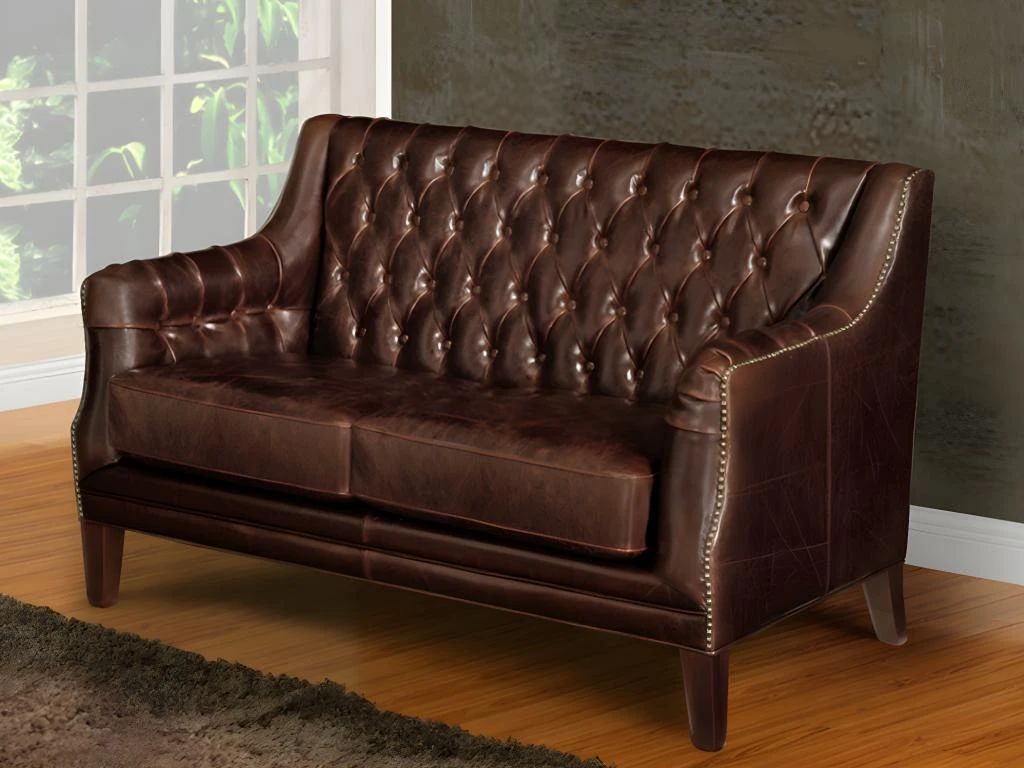 Canapé 3 Places En Cuir COLBERT - Marron 19 Canapé 3 Places En Cuir COLBERT - Marron – Image 19