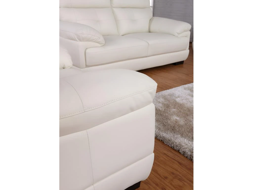 Canapé 3 Places En Cuir De Buffle MANUELLA - Marron 16 Canapé 3 Places En Cuir De Buffle MANUELLA - Marron – Image 16