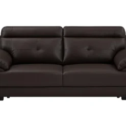 Canapé 3 Places En Cuir De Buffle MANUELLA - Marron 22 Canapé 3 Places En Cuir De Buffle MANUELLA - Marron -Promos Chesteris Boutique canape 19076789