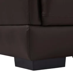 Canapé 2 Places En Cuir De Buffle MANUELLA - Marron -Promos Chesteris Boutique canape 19077185