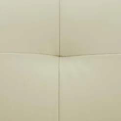 Canapé 2 Places En Cuir De Buffle MANUELLA - Blanc Ivoire -Promos Chesteris Boutique canape 19079377