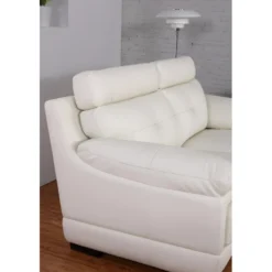 Canapé 2 Places En Cuir De Buffle MANUELLA - Marron -Promos Chesteris Boutique canape 19086 1