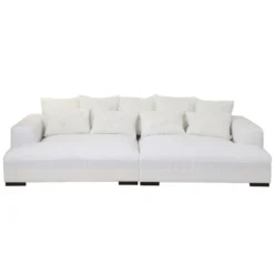 Canapé Design 9 Coussins "Monaco II" 330cm Blanc -Promos Chesteris Boutique canape 19135577