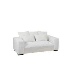 Canapé Design 5 Coussins "Monaco" 217cm Blanc