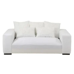 Canapé Design 5 Coussins "Monaco" 217cm Blanc -Promos Chesteris Boutique canape 19135683