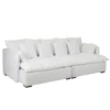 Canapé Design 11 Coussins "Beach" 292cm Blanc