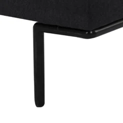 Canapé 3 Places En Tissu Anthracite Et Pieds En Métal ISABELLA -Promos Chesteris Boutique canape 19219417