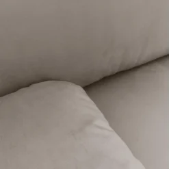 Canapé Convertible 3 Places Avec Coffre De Rangement En Velours Taupe - Gemma -Promos Chesteris Boutique canape 19395939