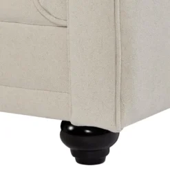 Canapé 3 Places En Tissu Beige CHESTERFIELD -Promos Chesteris Boutique canape 19448637