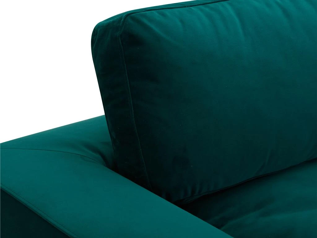 Canapé 3 Places En Velours Vert émeraude AMAURY 3 Canapé 3 Places En Velours Vert émeraude AMAURY – Image 3