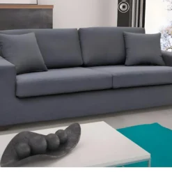 Canapé 3 Places En Tissu YUDO - Gris Anthracite -Promos Chesteris Boutique canape 195312 3