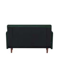 Belushi - Canapé Convertible 2 Places En Velours Côtelé (L120cm) - Couleur - Vert Foncé -Promos Chesteris Boutique canape 19550131