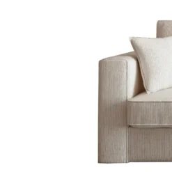 Canapé 3 Places En Velours Côtelé Crème MONDOVI 8 Canapé 3 Places En Velours Côtelé Crème MONDOVI -Promos Chesteris Boutique canape 19573161