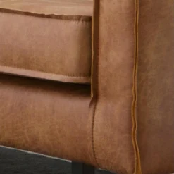 RODEO - Canapé 2 Places En Cuir Marron -Promos Chesteris Boutique canape 19579503