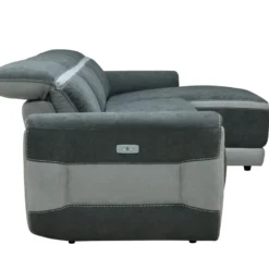 Canapé D'angle Droit Relax électrique En Tissu Gris Foncé ORIETTO 17 Canapé D'angle Droit Relax électrique En Tissu Gris Foncé ORIETTO -Promos Chesteris Boutique canape 19585975