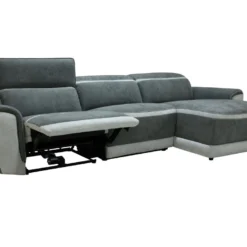 Canapé D'angle Droit Relax électrique En Tissu Gris Foncé ORIETTO 13 Canapé D'angle Droit Relax électrique En Tissu Gris Foncé ORIETTO -Promos Chesteris Boutique canape 19586085