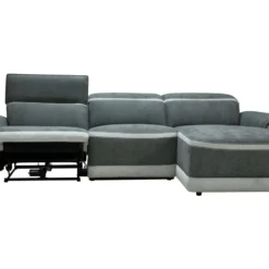 Canapé D'angle Droit Relax électrique En Tissu Gris Foncé ORIETTO 16 Canapé D'angle Droit Relax électrique En Tissu Gris Foncé ORIETTO -Promos Chesteris Boutique canape 19586263