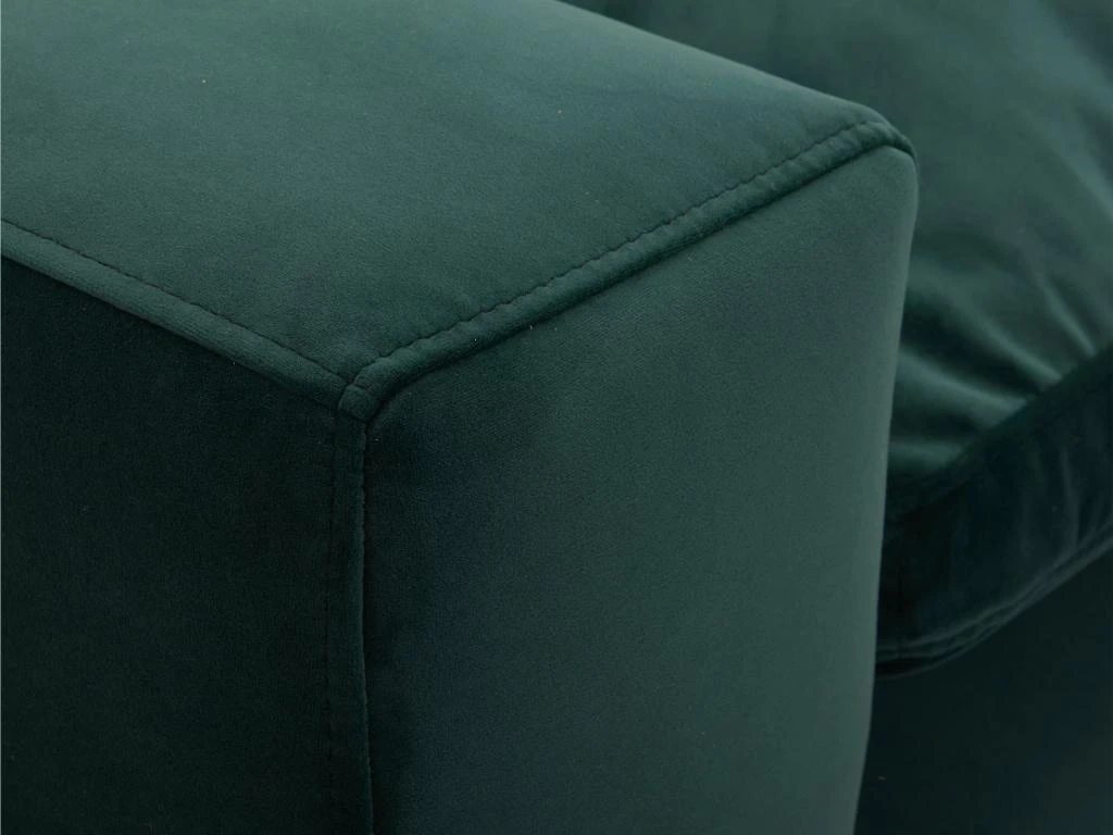 Canapé 3 Places En Velours Vert émeraude AMAURY 5 Canapé 3 Places En Velours Vert émeraude AMAURY – Image 5