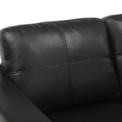 Canapé 2 Places En Simili ACKLEY - Noir 8 Canapé 2 Places En Simili ACKLEY - Noir -Promos Chesteris Boutique canape 196544