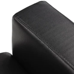 Canapé 3 Places En Simili ACKLEY - Noir -Promos Chesteris Boutique canape 196548