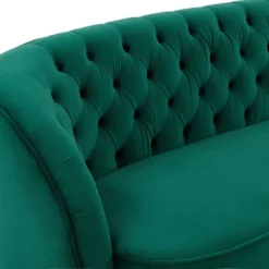 Canapé 3 Places En Velours Vert ORTANO 10 Canapé 3 Places En Velours Vert ORTANO -Promos Chesteris Boutique canape 19723927