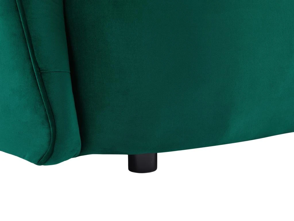 Canapé 3 Places En Velours Vert ORTANO 5 Canapé 3 Places En Velours Vert ORTANO – Image 5
