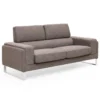 Canapé Moderne Barth 3 Places Tissu Taupe