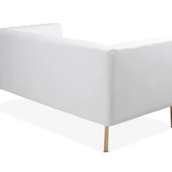 Canapé Moderne 2 Places à Coutures Verticales Sacramento Simili Blanc 8 Canapé Moderne 2 Places à Coutures Verticales Sacramento Simili Blanc -Promos Chesteris Boutique canape 19725571