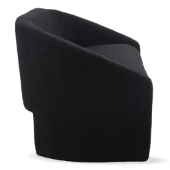 Canapé Arrondi 2 Places Indiana Tissu Bouclette Noir 7 Canapé Arrondi 2 Places Indiana Tissu Bouclette Noir -Promos Chesteris Boutique canape 19727087