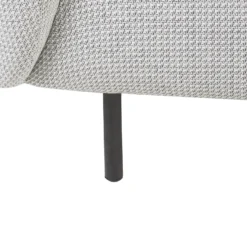 Canapé 2 Places En Tissu Blanc Et Noir LOEN -Promos Chesteris Boutique canape 19813351