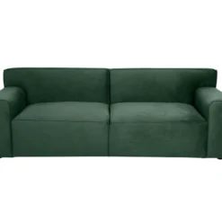 Canapé 3 Places En Velours Vert OTRANO -Promos Chesteris Boutique canape 19874019