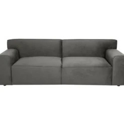 Canapé 3 Places En Velours Gris OTRANO 9 Canapé 3 Places En Velours Gris OTRANO -Promos Chesteris Boutique canape 19874033