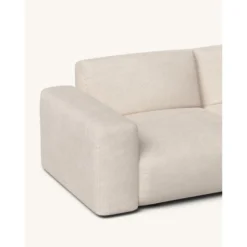 Canapé D'angle Droit 4 Places En Tissu Beige -Promos Chesteris Boutique canape 19878727