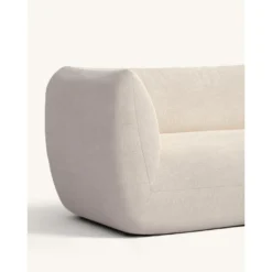 Canapé D'angle Droit 2 Places En Tissu Beige -Promos Chesteris Boutique canape 19879185