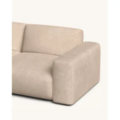 Canapé D'angle Gauche 4 Places En Tissu Brun Clair 11 Canapé D'angle Gauche 4 Places En Tissu Brun Clair -Promos Chesteris Boutique canape 19879323