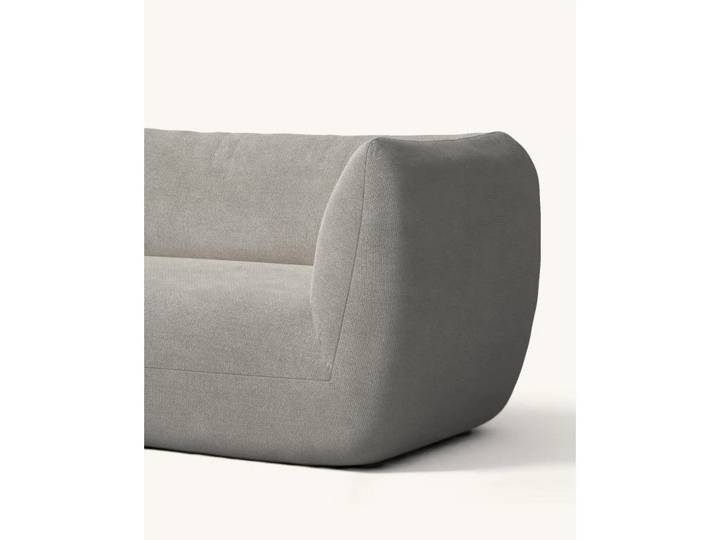 Canapé D'angle Gauche 2 Places En Tissu Gris 6 Canapé D'angle Gauche 2 Places En Tissu Gris – Image 6