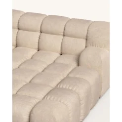 Canapé D'angle Droit 2 Places En Tissu Brun Clair 8 Canapé D'angle Droit 2 Places En Tissu Brun Clair -Promos Chesteris Boutique canape 19879403