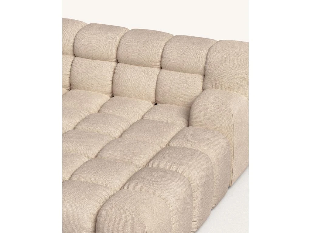 Canapé D'angle Droit 2 Places En Tissu Brun Clair 6 Canapé D'angle Droit 2 Places En Tissu Brun Clair – Image 6