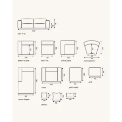 Canapé D'angle Droit 4 Places En Tissu Gris 9 Canapé D'angle Droit 4 Places En Tissu Gris -Promos Chesteris Boutique canape 19879417