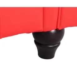 Grand Canapé 3 Places Chesterfield Rouge -Promos Chesteris Boutique canape 19939811