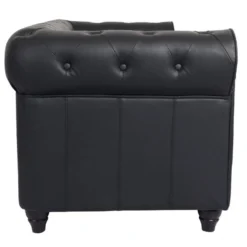 Grand Canapé 2 Places Chesterfield Noir 7 Grand Canapé 2 Places Chesterfield Noir -Promos Chesteris Boutique canape 19940379
